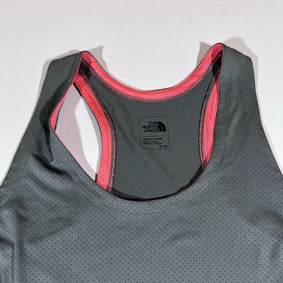The North Face Racerback Grey Pink Tank Top Shirt Women's Size Medium - Picture 6 of 8